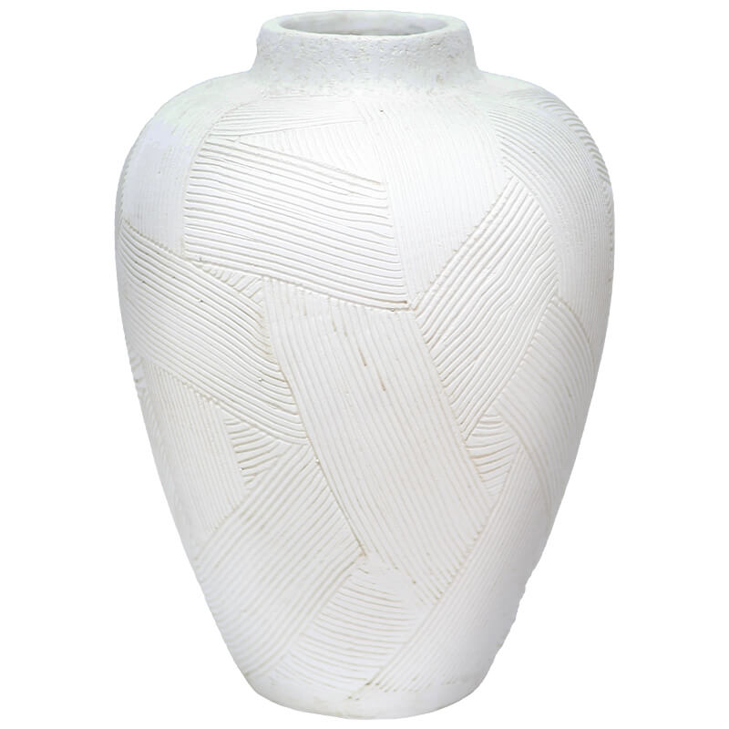 Luna White Vase 39cm