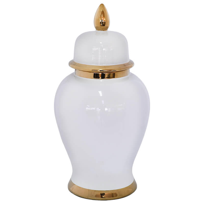 Ivory Gold Ginger Jar 40cm