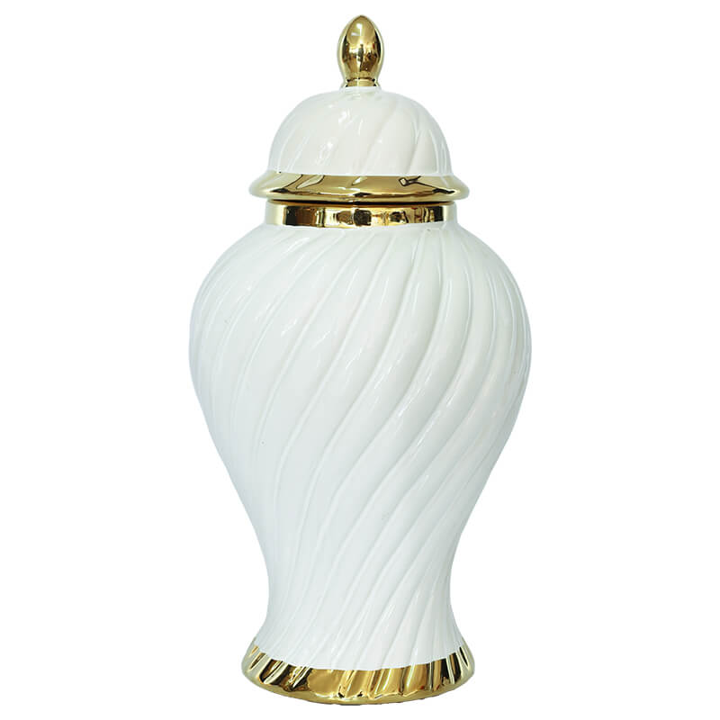 Ivory Swirl Ginger Jar 40cm