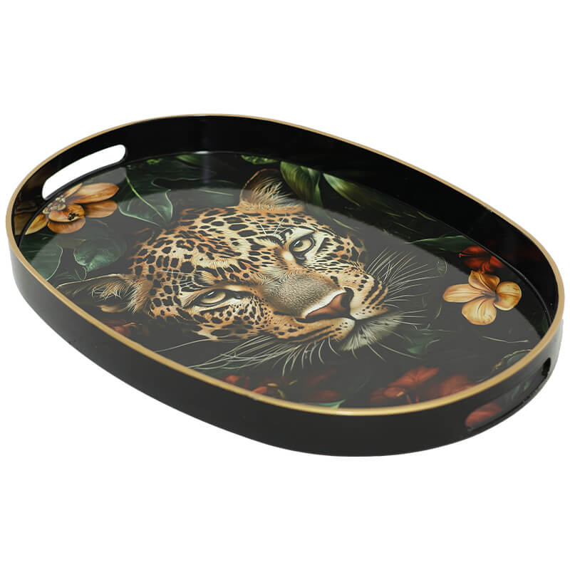 Leopard Luxe Tray 40×28cm