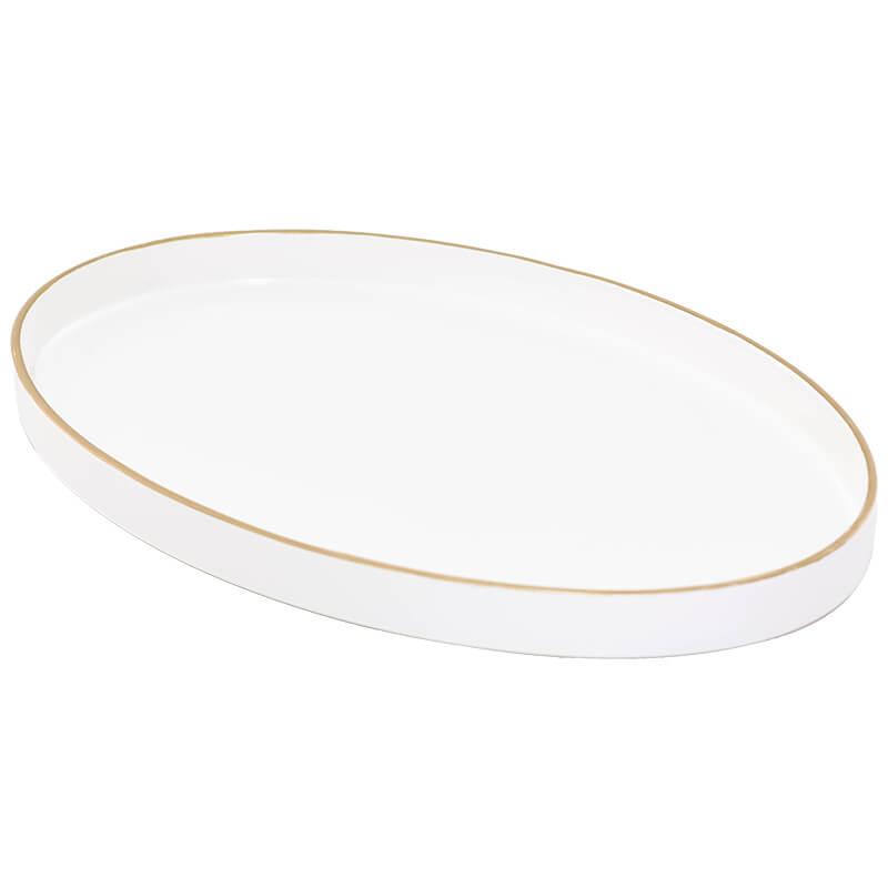 Ivory Gold Tray 28×17cm