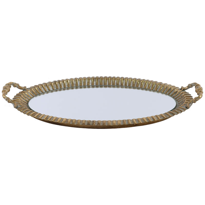 Listra Gold Tray 42cm